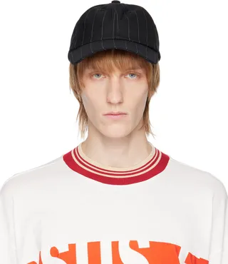 Dries Van Noten Black Giles Cap