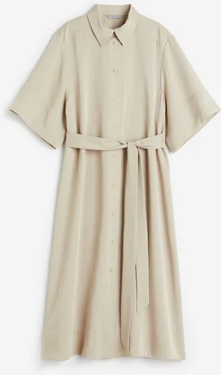 Tie-belt Shirt Dress
