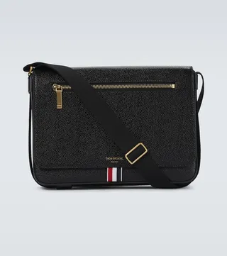 Leather reporter bag