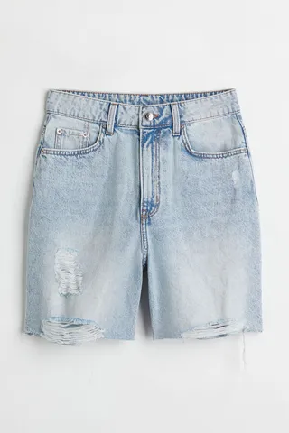 High Waist Bermuda Shorts