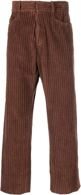Straight-Leg Corduroy Trousers