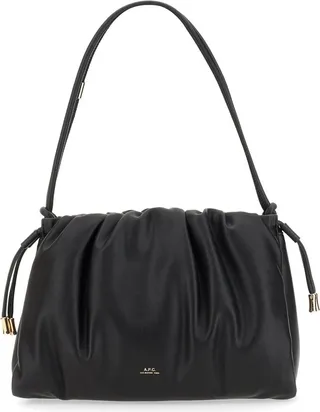 A.P.C. Ruched Drawstring Shoulder Bag