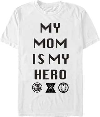 Men's Marvel My Mom Is My Hero T-Shirt - White - Large