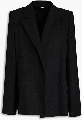 Bonce mélange brushed-felt blazer