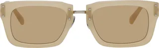 Jacquemus Beige Le Raphia 'Les Lunettes Soli' Sunglasses
