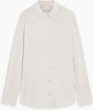 Essential washed-silk shirt
