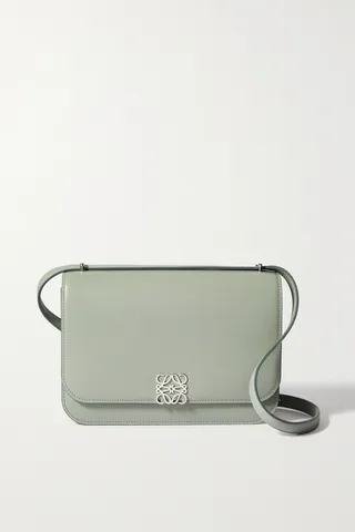 Loewe - Goya Leather Shoulder Bag - Gray