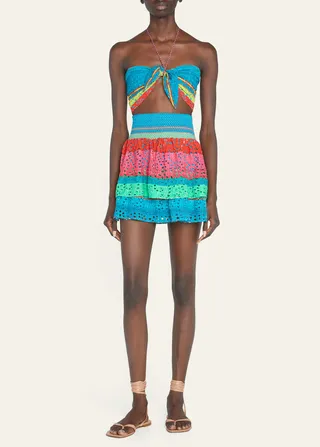 Livia Tie-Front Halter Top