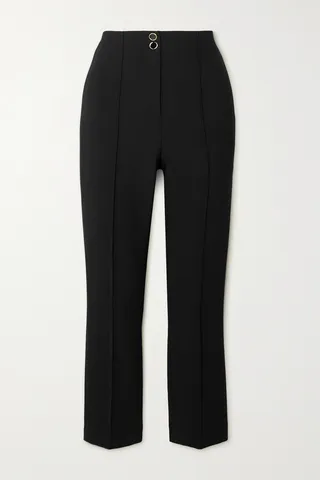 Veronica Beard - Alton Crepe Skinny Pants - Black