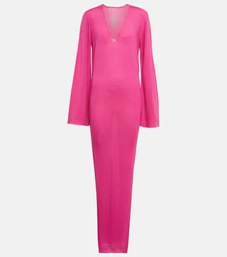 Virgin wool maxi dress