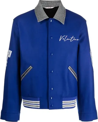 Logo-Print Bomber Jacket