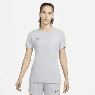 Nike Women's Dri-FIT Academy Short-Sleeve Soccer Top in Grey
