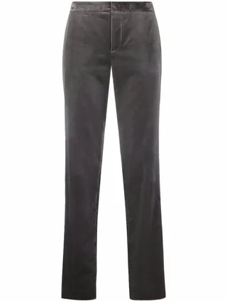 Concealed Fastening Straight-Leg Trousers