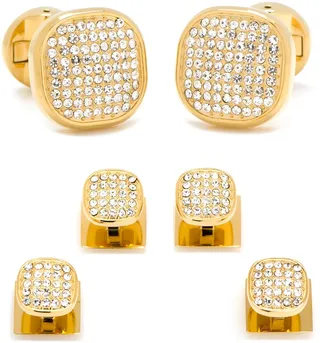 Pavé Crystal Cuff Links