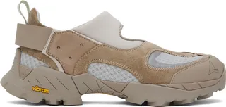 ROA Taupe Cutout Sneakers
