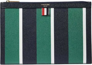 Thom Browne Striped Zipped Document Holder