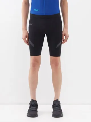 Laser-cut Stretch-jersey Running Shorts