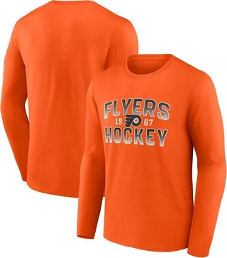 Men's Fanatics Branded Orange Philadelphia Flyers Skate Or Die Long Sleeve T-shirt