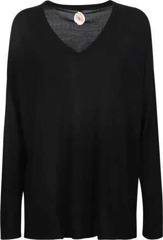 Allude V-Neck Knitted Jumper