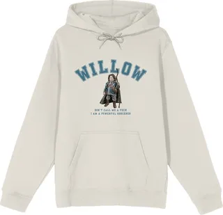 Willow Varsity Peck Sorcerer Long Sleeve Sand Men’s Hooded Sweatshirt-XXL