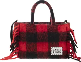 Tartan Bag With Fringes