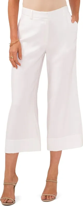 Cropped Wide-leg Pants
