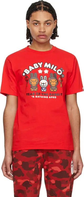 BAPE Red Baby Milo T-Shirt