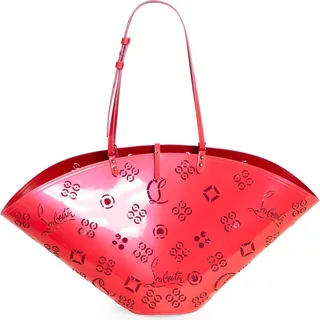 Loubifever Logo Perforated Leather Tote