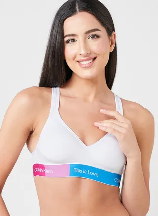 Logo Band Bikini Top