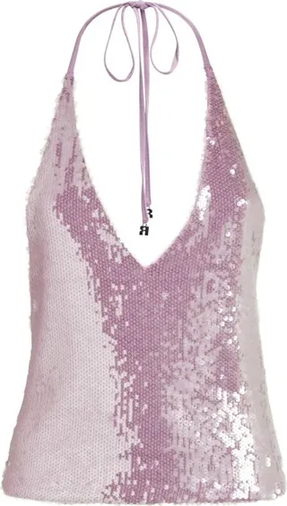 Rotate Sequin Halterneck Top