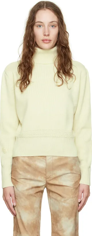 TheOpen Product Off-White Patch Turtleneck