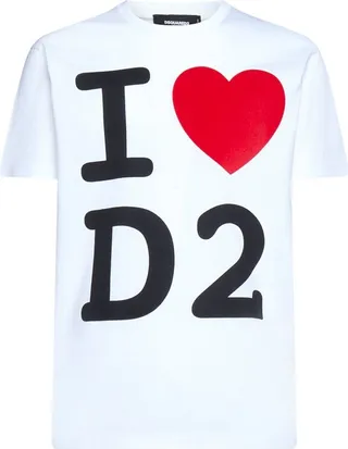 Dsquared2 Graphic Printed Crewneck T-Shirt