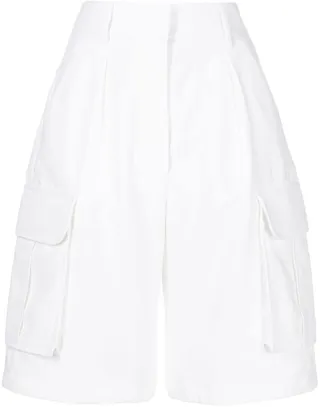 Multi-Pocket Knee-Length Cargo Shorts
