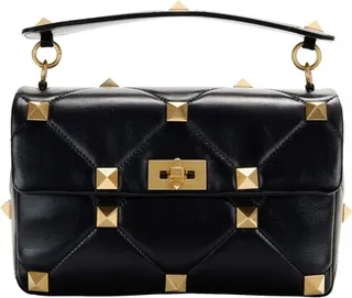 Large Roman Stud The Shoulder Bag in nappa