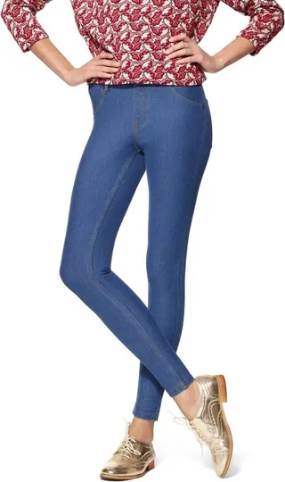 Essential Denim Leggings in Medium Wash