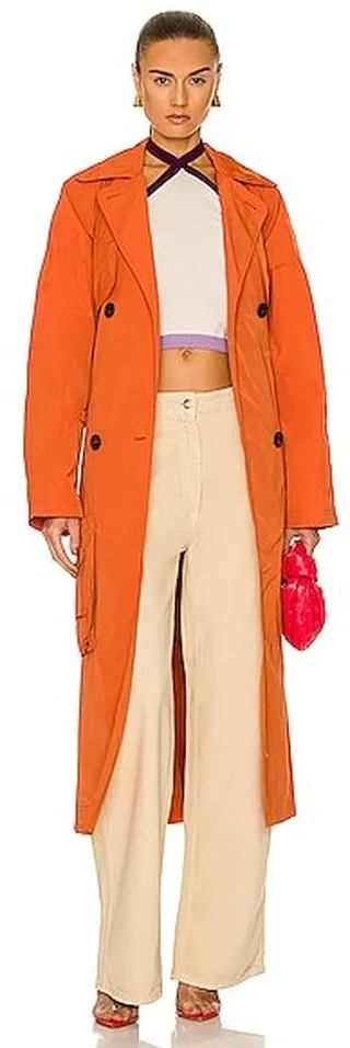 Saks Potts Loudi Trench in Orange