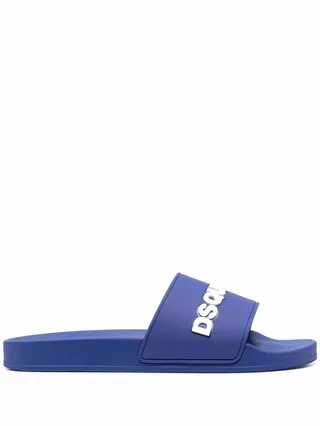DSQUARED2- Logo Slippers
