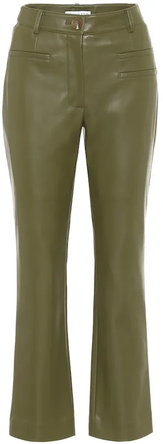 Finley high-rise faux leather pants