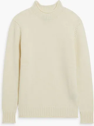 Fisherman wool turtleneck sweater
