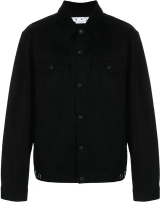 x Neen embroidered denim jacket
