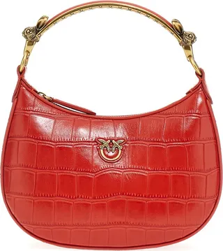 Pinko Love Mini Half Moon Tote Bag