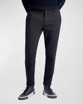 Men's Logo Waistband Flat Front Pants