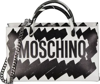 Logo Brushstroke Print Bag