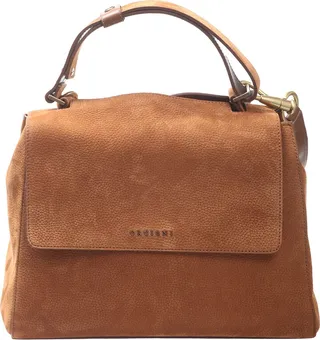 Sveva Media Nabucco Tan nubuck handbag