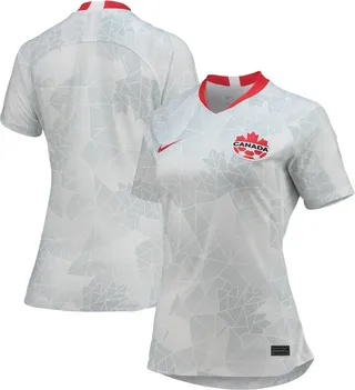 Women's Nike White Canada Women's National Team Away Replica Jersey