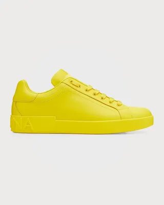 Men's Portofino Tonal Calfskin Low-Top Sneakers