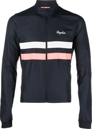 Brevet striped performance track jacket