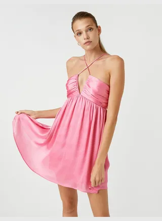Cut Out Detail Mini Dress