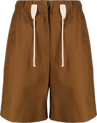 Drawstring-Waist Cotton Shorts