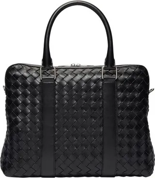 Intrecciato leather bag